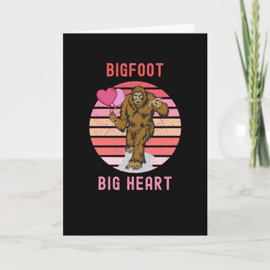 Bigfoot groot hart kaart (Voorkant)