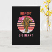 Bigfoot groot hart kaart (Gele Bloem)