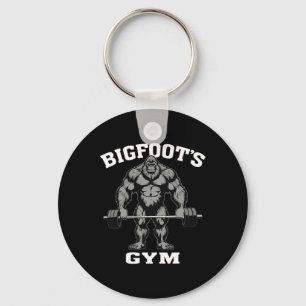 Bigfoot Gym Funny Sasquatch Bodybuilding Gewichtsl Sleutelhanger