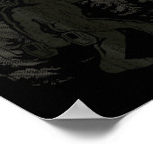 Bigfoot Gym Workout Fitness Forest Men Women Poster (Hoek)