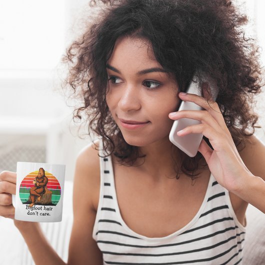 Bigfoot Hair geeft geen Sasquatch Funny 11oz Koffiemok