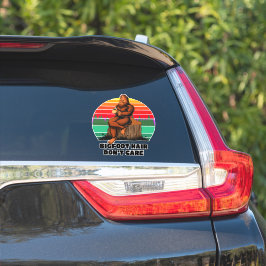 Bigfoot Hair maakt geen grappige auto Sticker