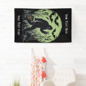 Bigfoot Halloween Green en Black Banner (Insitu)