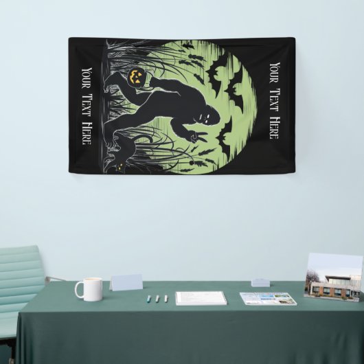 Bigfoot Halloween Green en Black Banner (Beurs)