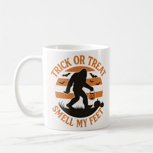Bigfoot Halloween Mok Spooky Sasquatch Koffiekopje (Links)