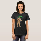 Bigfoot Halloween Paraplu T-shirt (Voorkant volledig)