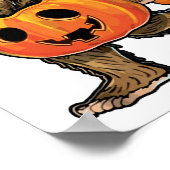 Bigfoot Halloween Pompoen halloween Poster (Hoek)