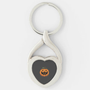 Bigfoot Halloween Pompoen Silhouet Ontwerp_1 Sleutelhanger