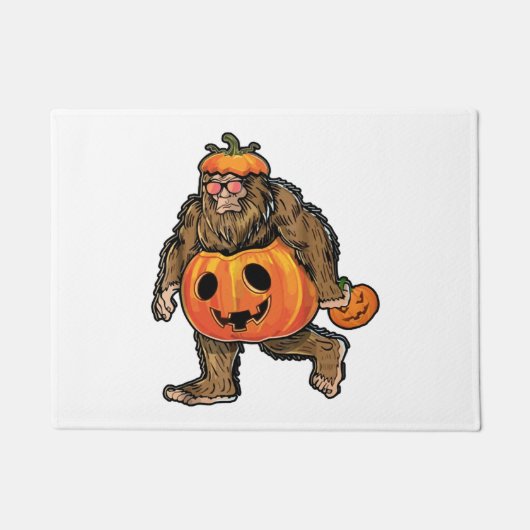 Bigfoot Halloween Pumpkin halloween Deurmat (Voorkant)