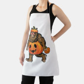 Bigfoot Halloween Pumpkin halloween Schort (Insitu)