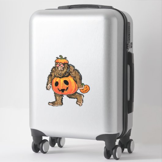 Bigfoot Halloween Pumpkin halloween Sticker (Koffer)