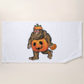 Bigfoot Halloween Pumpkin halloween Strandlaken (Voorkant)