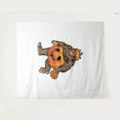 Bigfoot Halloween Pumpkin halloween Wandkleed (Voorkant (horizontaal))