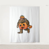 Bigfoot Halloween Pumpkin halloween Wandkleed