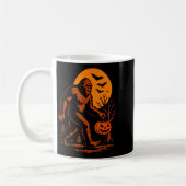Bigfoot Halloween Sasquatch Jack O Lantern Koffiemok (Links)