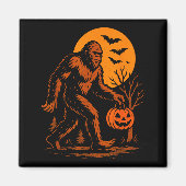 Bigfoot Halloween Sasquatch Jack O Lantern  Magneet (Voorkant)
