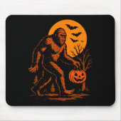 Bigfoot Halloween Sasquatch Jack O Lantern Muismat (Voorkant)