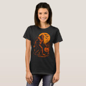 Bigfoot Halloween Sasquatch Jack O Lantern  T-shirt (Voorkant volledig)