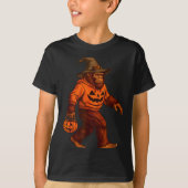 Bigfoot Halloween Trick Or Treat Sasquatch Costume T-shirt (Voorkant)