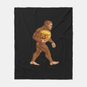 Bigfoot Halloween Trumpkin Pumpkin Classic Fleece Deken (Voorkant)
