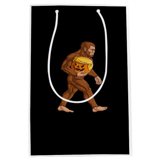 Bigfoot Halloween Trumpkin Pumpkin Classic Medium Cadeauzakje (Voorkant)
