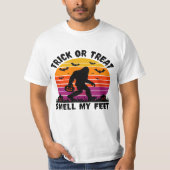 Bigfoot Halloween Vintage Sunset T-shirt (Voorkant)