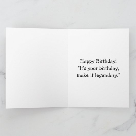 Bigfoot Happy Birthday  Kaart (Binnen)