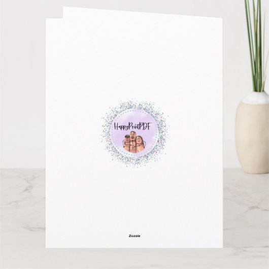 Bigfoot Happy Birthday  Kaart (Achterkant)