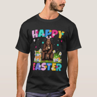 Bigfoot Happy Easter Bunny Bigfoot Paaszondag T-shirt