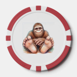 Bigfoot Happy Feet Poker Chips