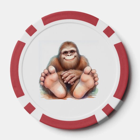 Bigfoot Happy Feet Poker Chips (Achterkant)