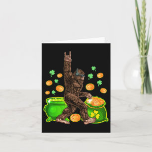 Bigfoot Happy St Patricks Day Shirt Funny Green SA Kaart