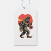 Bigfoot hart Valentijnsdag Cadeaulabel (Voorkant)