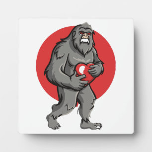 bigfoot hart valentijnsdag fotoplaat