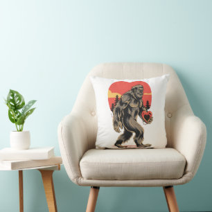 bigfoot hart valentijnsdag kussen