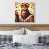 Bigfoot Hartenkoningin Canvas Afdruk (Insitu (Slaapkamer))