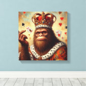 Bigfoot Hartenkoningin Canvas Afdruk (Insitu (Houten vloer))