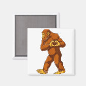 Bigfoot Heart Hands Funny Sasquatch Lover Valentin Magneet (Voorkant / Achterkant)