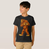 Bigfoot Heart Hands Funny Sasquatch Lover Valentin T-shirt (Voorkant volledig)