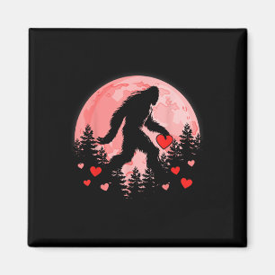 Bigfoot Heart Valentijnsdag Boys Mannen liefde Fun Magneet