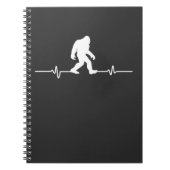 Bigfoot Heartbeat Humor Funny Sasquatch Fan Notitieboek (Voorkant)