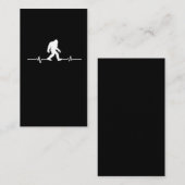 Bigfoot Heartbeat Humor Funny Sasquatch Fan Visitekaartje (Voorkant / Achterkant)