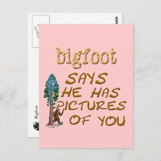 Bigfoot heeft Afbeeldingen Briefkaart (Voorkant / Achterkant)
