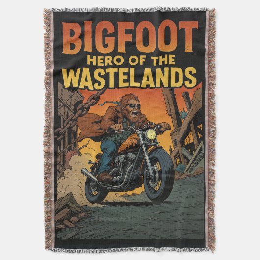 Bigfoot Hero of the Wastelands Comic Book Cover Deken (Voorkant Verticaal)