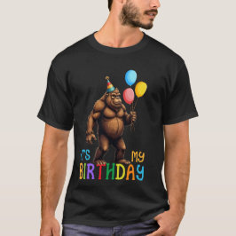 Bigfoot Het is mijn verjaardag Bash Fun Party Ball T-shirt