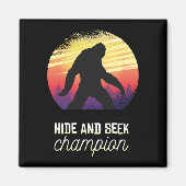 Bigfoot hide and Seek Champion - Funny Yeti Believ Magneet (Voorkant)