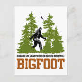Bigfoot hide and Seek Champion Pacific Northwest Briefkaart (Voorkant)