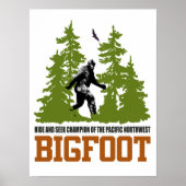 Bigfoot hide and Seek Champion Pacific Northwest Poster (Voorkant)