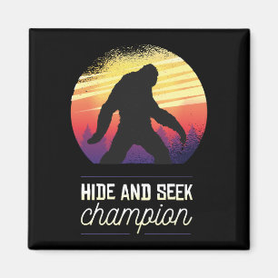 Bigfoot Hide and Seek Kampioen - Grappige Yeti Gel Magneet