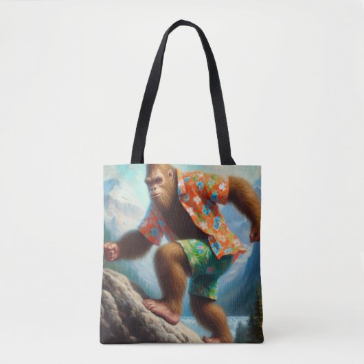 Bigfoot Hiking Tote Bag (Voorkant)